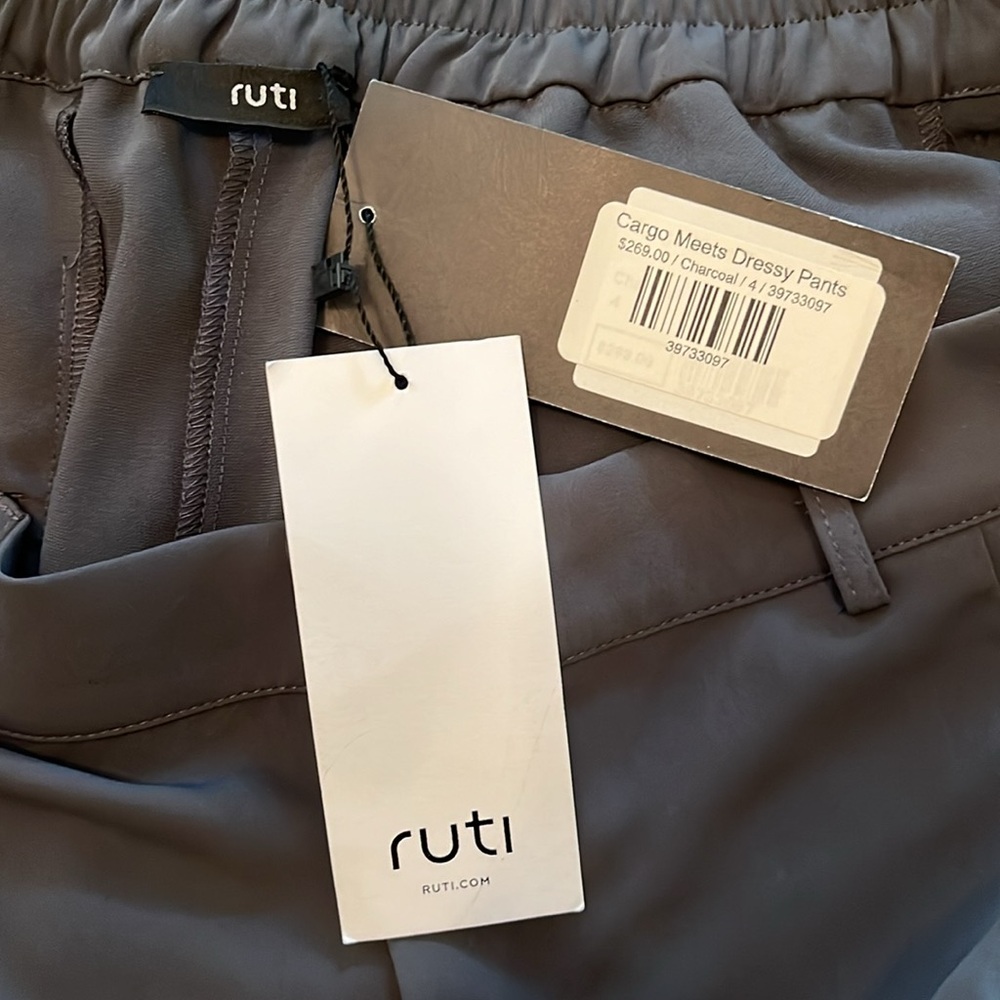 NWT RUTI *GREY* *GRAY* Cargo Pants Size 14 - Picture 3 of 13